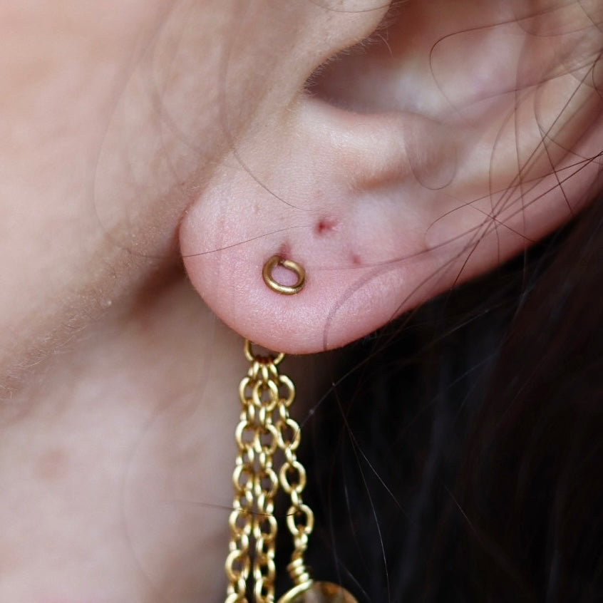 Small Perla hoop earrings