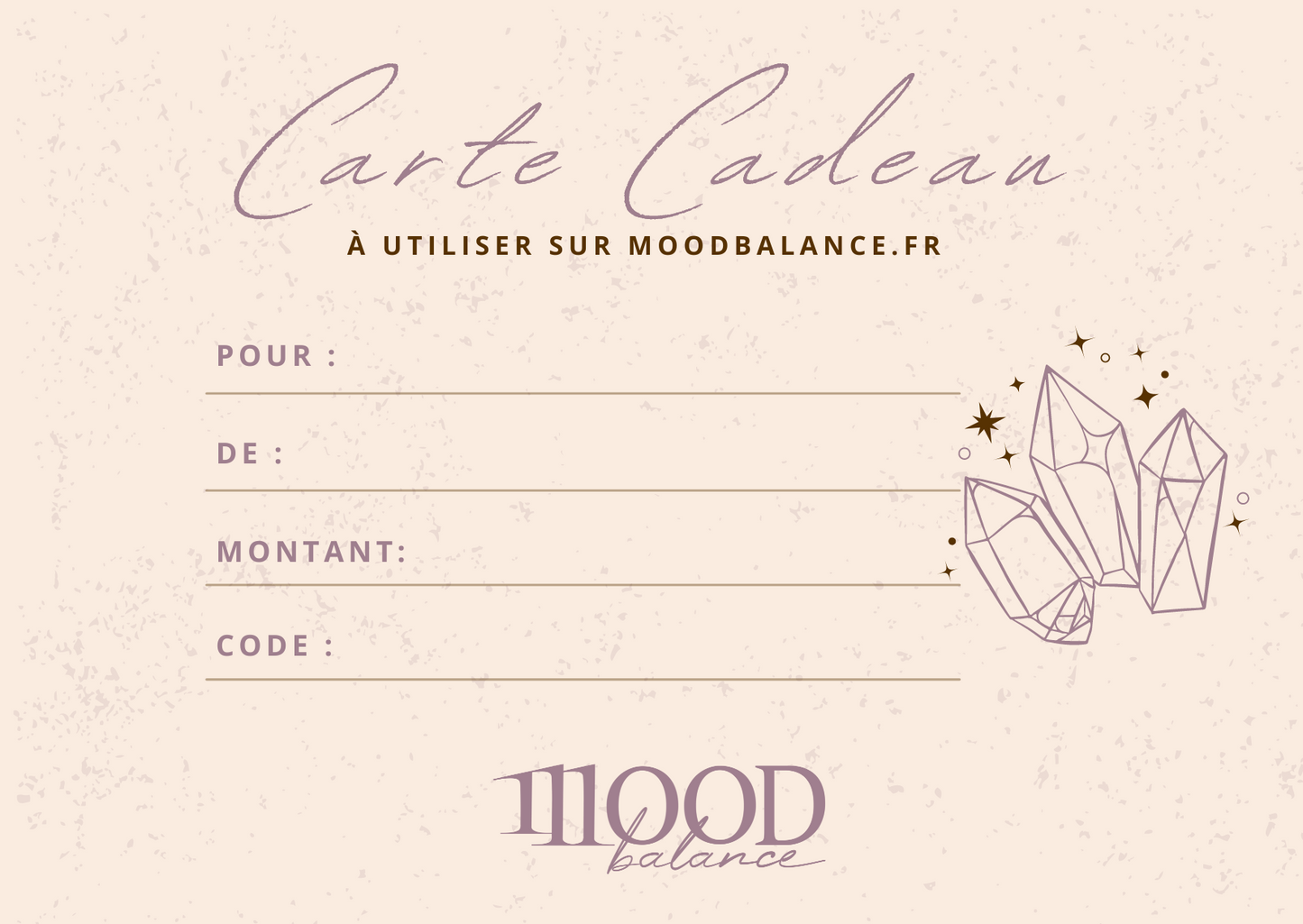 Mood Balance gift card