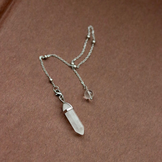 Rock crystal pendulum