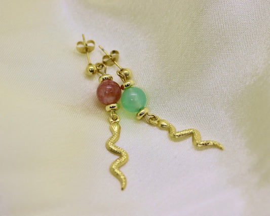 Snake earrings