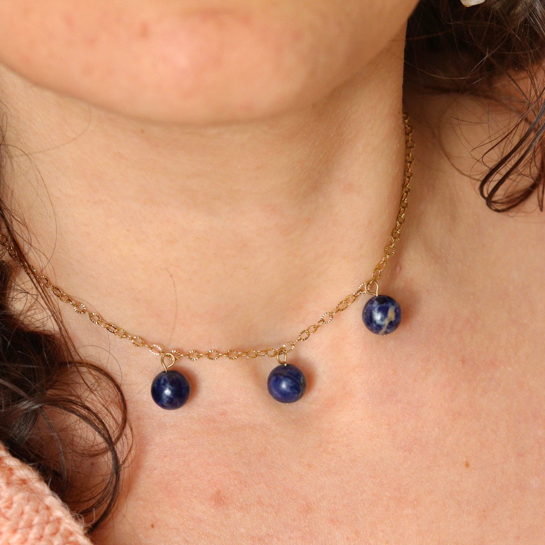 Girocollo in sodalite