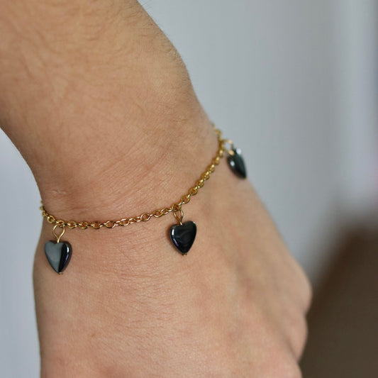 Bracelet Hématite doré