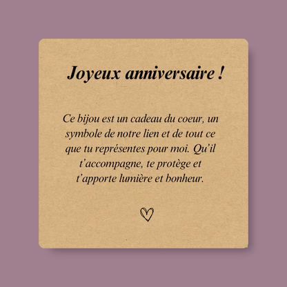 Carte cadeau "Joyeux Anniversaire"