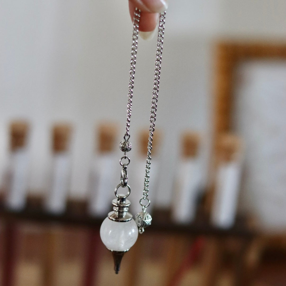 Pendule cristal de roche
