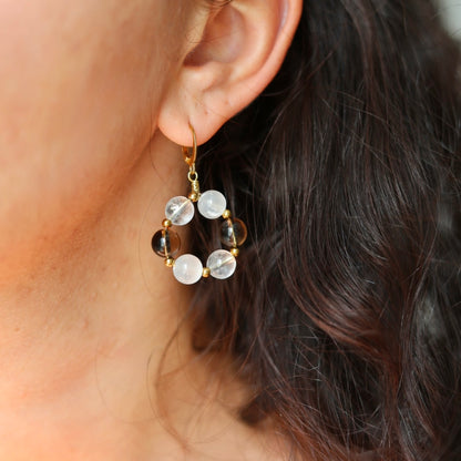 Boucles d’oreilles Oria – Pierres au choix