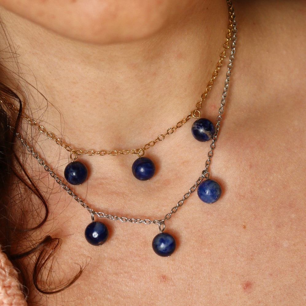 Girocollo in sodalite