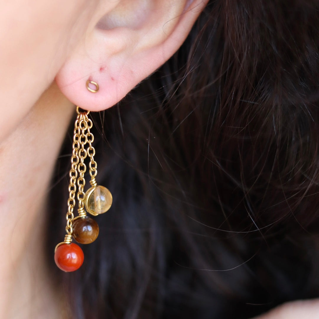 Small Perla hoop earrings