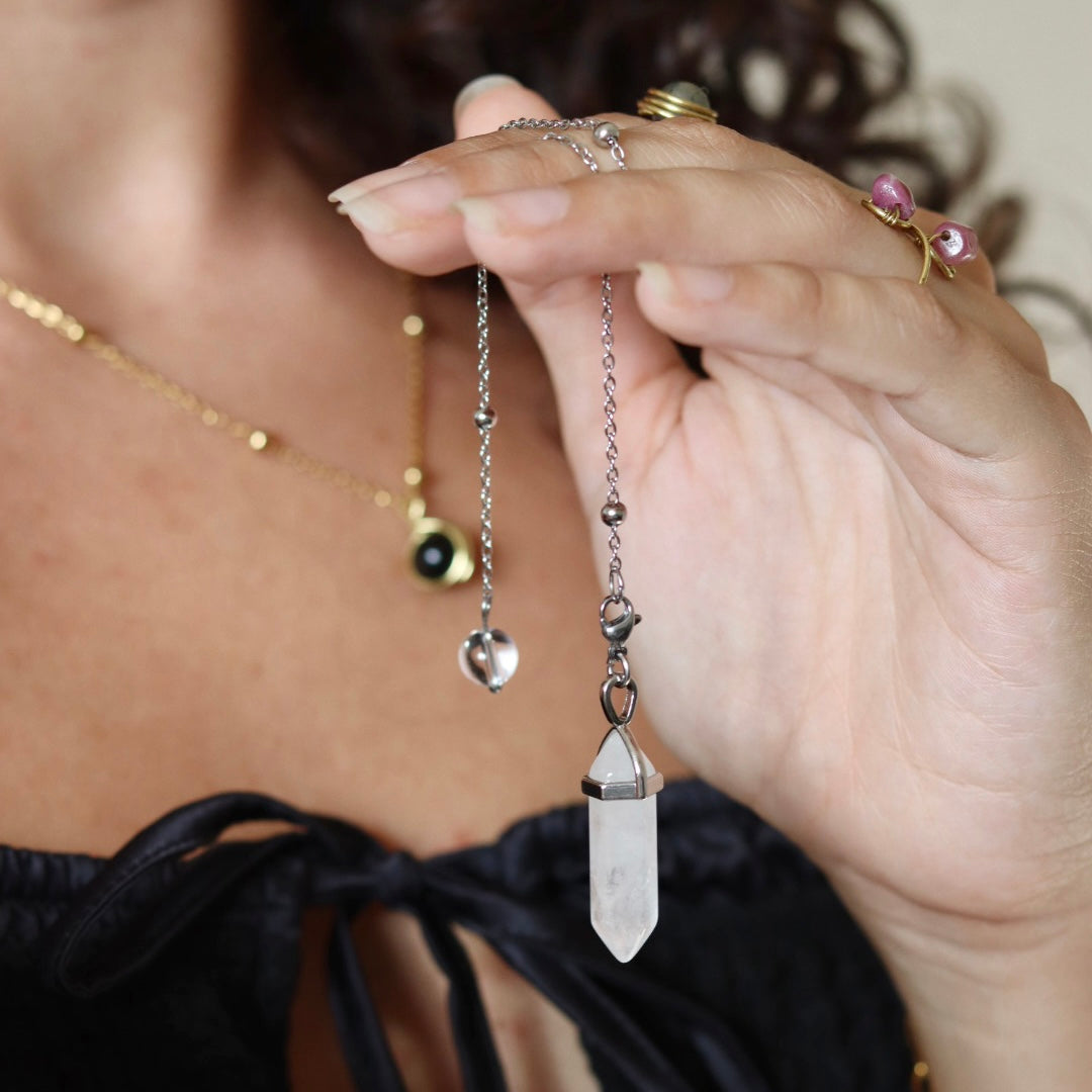 Pendule cristal de roche